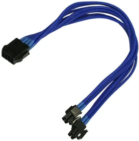 Nanoxia 8-Pin EPS12V Verlängerung 30cm, sleeved blau (NX8PV3EB)