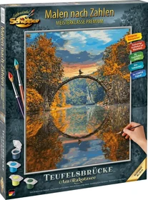 Schipper Arts & Crafts Malen nach Zahlen Teufelsbrücke am Rakotzsee