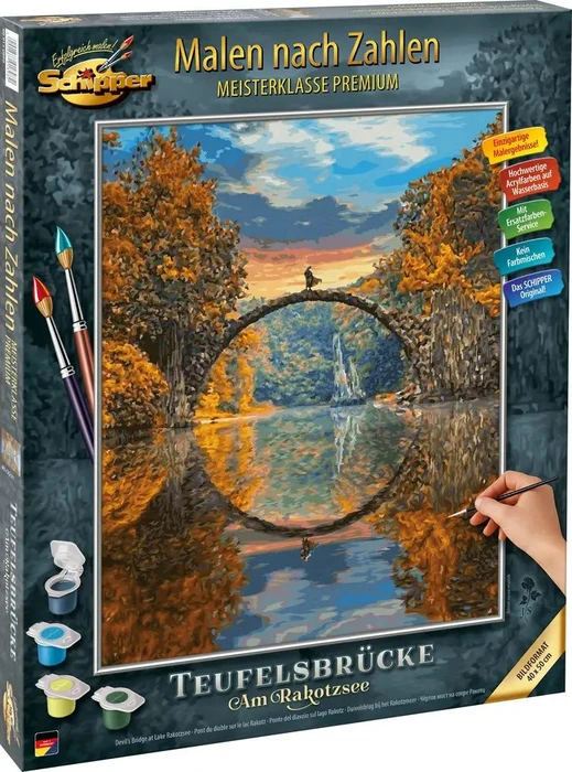 Schipper Arts & Crafts Malen nach Zahlen Teufelsbrücke am Rakotzsee