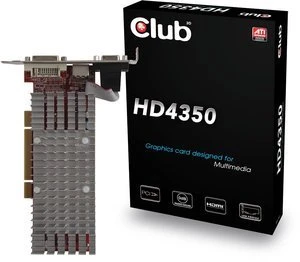 Club 3D Radeon HD 4350, 512MB DDR2, VGA, DVI, HDMI, low profile