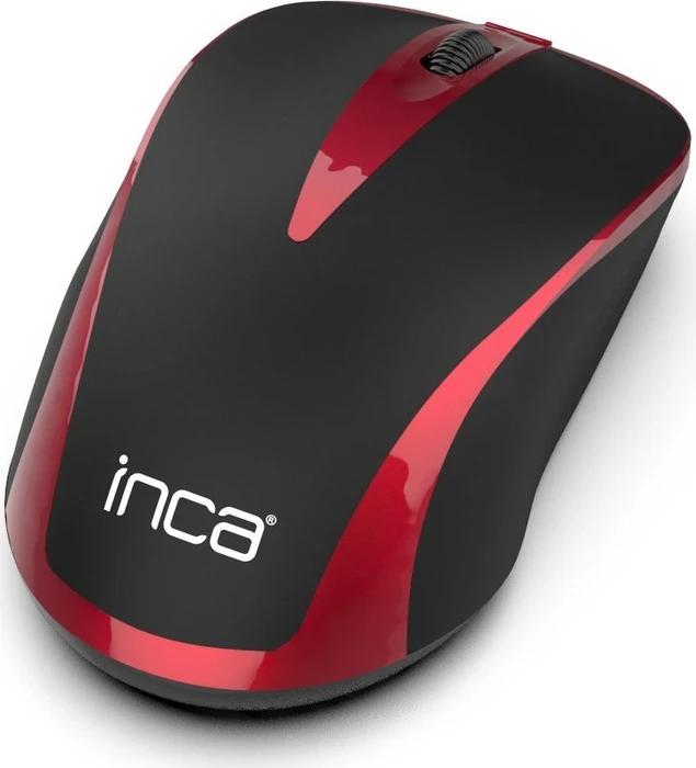 Inca IWM-221RSK Wireless Mouse schwarz/rot, USB