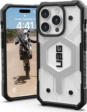 UAG Pathfinder Clear Case with MagSafe für Apple iPhone 15 Pro Ice