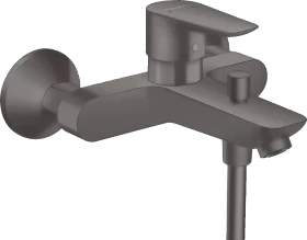 Hansgrohe Talis E Einhebel-Wannenmischer Aufputz brushed black chrome