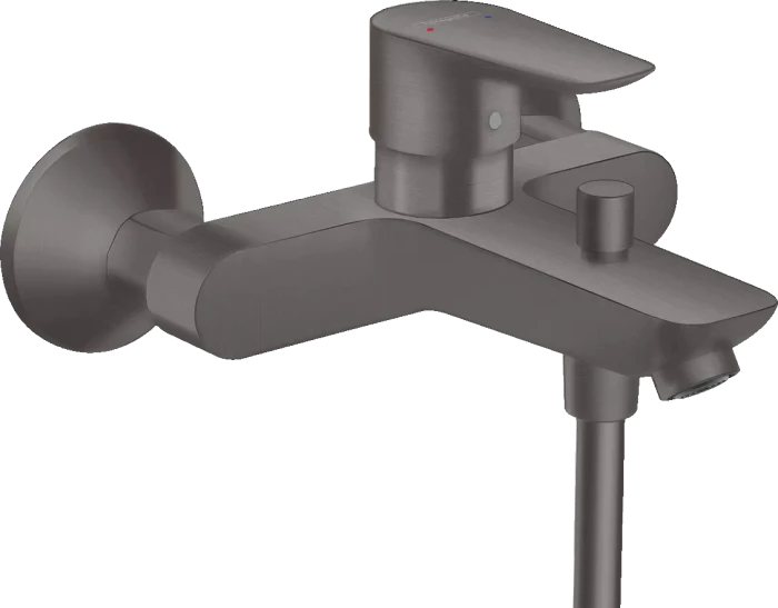 Hansgrohe Talis E Einhebel-Wannenmischer Aufputz brushed black chrome
