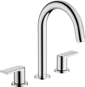 Hansgrohe Vernis Shape 3-Loch Waschbeckenarmatur mit Ablauffernbedienung chrom