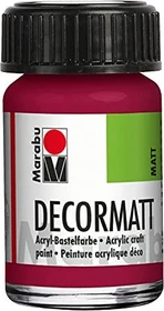 Marabu Decormatt Acryl Acrylfarbe, granatrot, 15ml