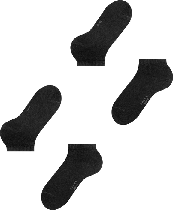 Falke Happy Socken black, 2 Paare (Herren)