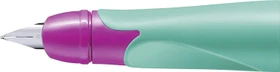 STABILO EASYbirdy Griffstück mit Ersatzfeder mittel RH, türkis/neonpink