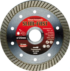 Diewe SlimFast Diamanttrennscheibe, 115x10x22.23mm, 1 Stück