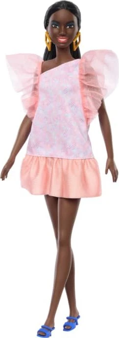 Mattel Barbie - Fashionistas Peach Puffy Sleeves Dress
