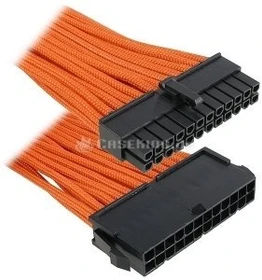 BitFenix Alchemy 24-Pin ATX Verlängerung 30cm, sleeved orange (BFA-MSC-24ATX30OK-RP)