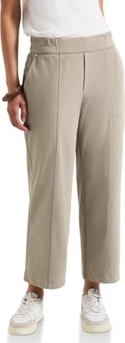 Street One Straight Leg 7/8 Twill Hose buff grey (Damen)