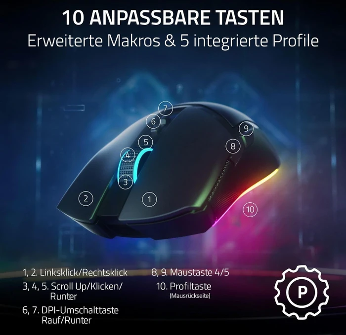 Razer Cobra Pro weiß, USB/Bluetooth