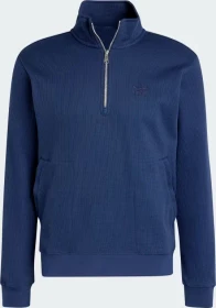 adidas Trefoil Essentials Waffle 1/2 Zip Sweatshirt night indigo (Herren)