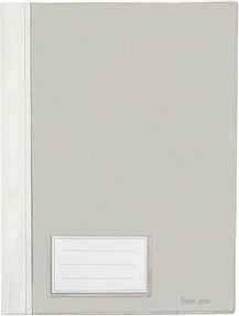 Bene Schnellhefter Kunststoff mit Einsteckfach, A4, weiß, 10er-Pack