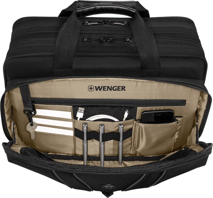 Wenger Legacy Black Series 16" Laptop-Aktentasche, schwarz