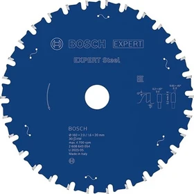 Bosch Professional Expert for Steel Kreissägeblatt 30Z, 160x1.6x20mm, 1 Stück