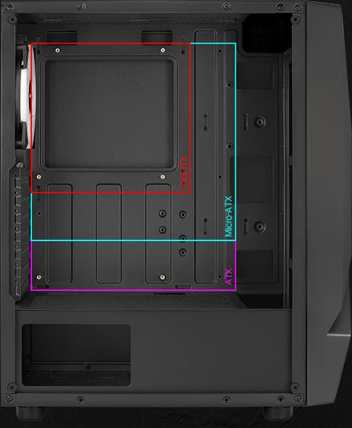 AeroCool Scape, Glasfenster
