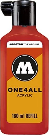 Molotow ONE4ALL Refill Acrylfarbe 180ml, verkehrsrot