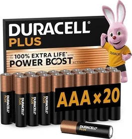 Duracell Plus Power Boost Micro AAA, 20er-Pack