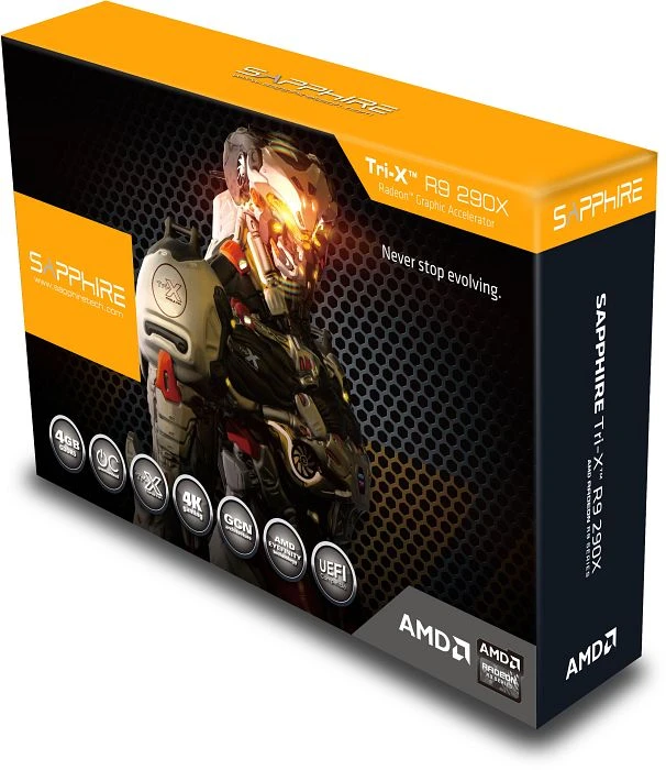 Sapphire Radeon R9 290X Tri-X OC, 4GB GDDR5, 2x DVI, HDMI, DP, full retail