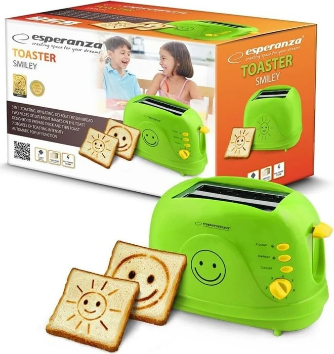 Esperanza Smiley Toaster grün