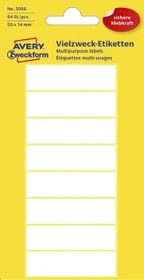 Avery-Zweckform Etiketten Sonderformat, 50x14mm, weiß, 8 Blatt (64 Etiketten)