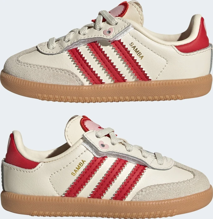adidas Samba OG Comfort Closure Elastic Lace cream white/better scarlet/gum (Junior)