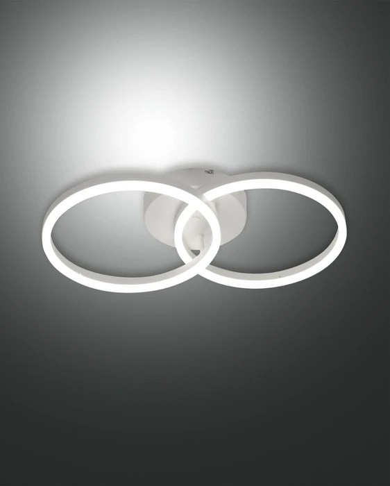 Fabas Luce Giotto 53cm 2-flammig weiß