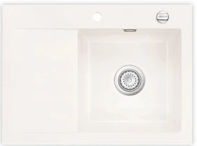 systemceram Mera 70 Einbau Becken rechts mit Ablauffernbedienung polar