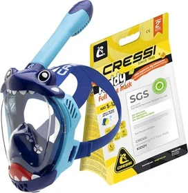 Cressi Dry Trockenschnorchel clear/azure (Junior)