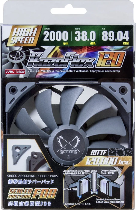 Scythe Kaze Flex 120 2000rpm, 120mm