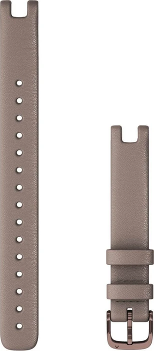 Garmin Ersatzarmband 14mm Leder für Lily Large paloma/dark bronze