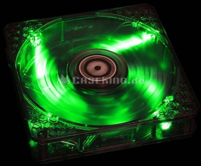 BitFenix Spectre Pro LED schwarz/grün, 120mm