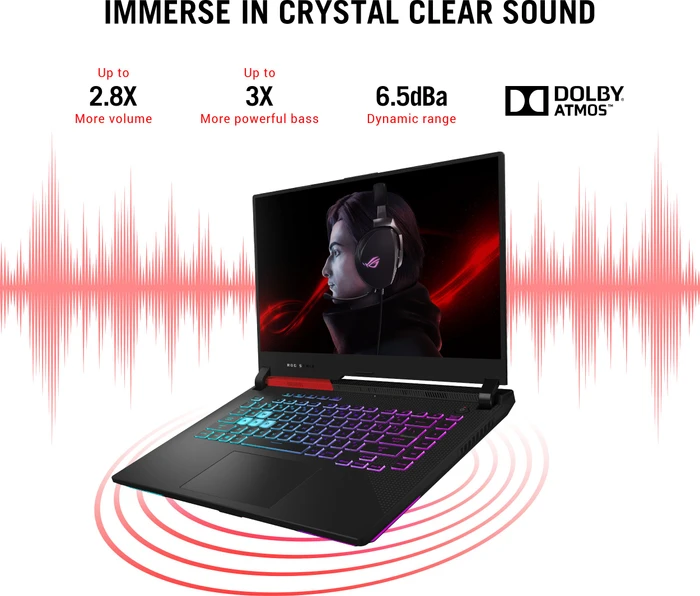 ASUS ROG Strix G15 Advantage Edition G513QY-HF004W, Original Black, Ryzen 9 5900HX, 16GB RAM, 1TB SSD, Radeon RX 6800M, DE
