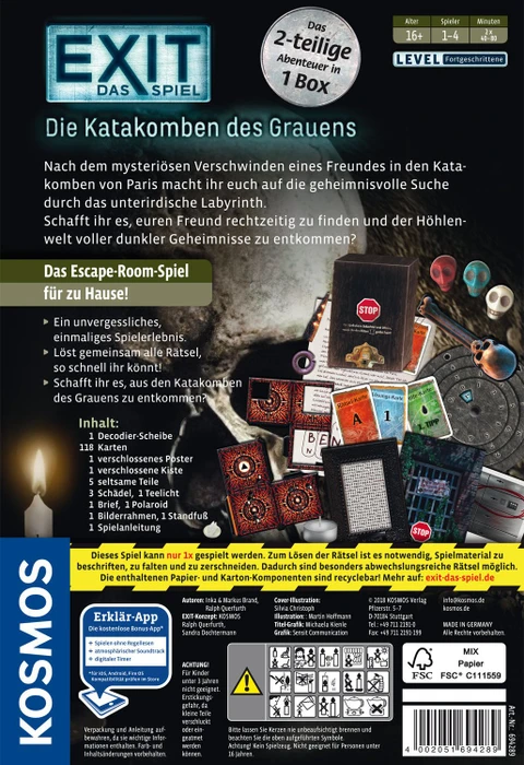 EXIT - Das Spiel - Die Katakomben des Grauens