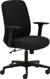 Mayer Sitzmöbel myTriton 2219 Stoff 30617 Bürostuhl mit 3D-Armlehnen, schwarz
