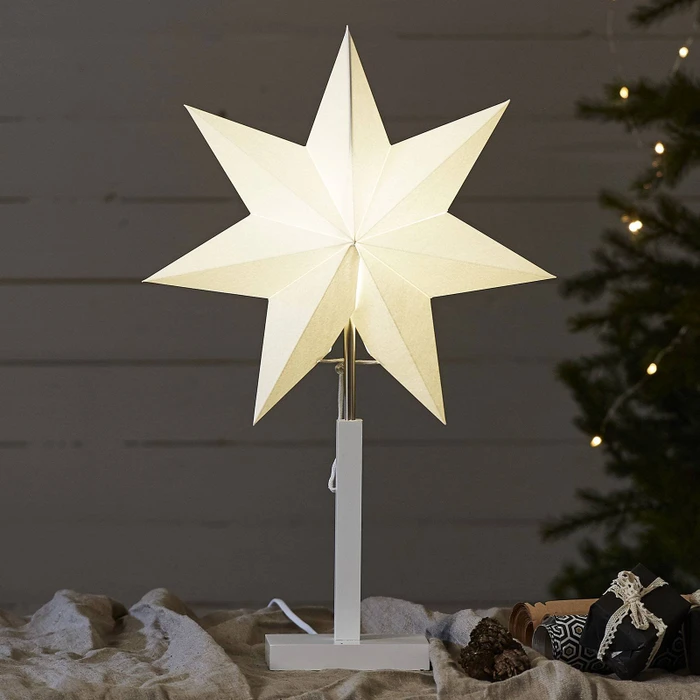 Star Trading Karo Papierstern mit Ständer weiß 1x E14 ab € 28,90 (2026)
