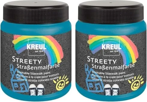 Kreul Streety Straßenmalfarbe, badelatschenblau, 200ml