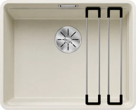 Blanco Etagon 500-F InFino Einbau Becken mittig softweiß