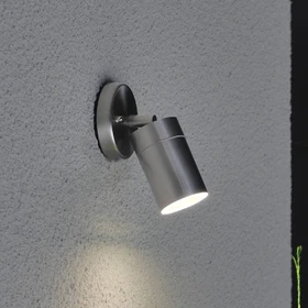 Konstsmide Modena GU10 7W 6cm Wandleuchte 1-flammig edelstahl