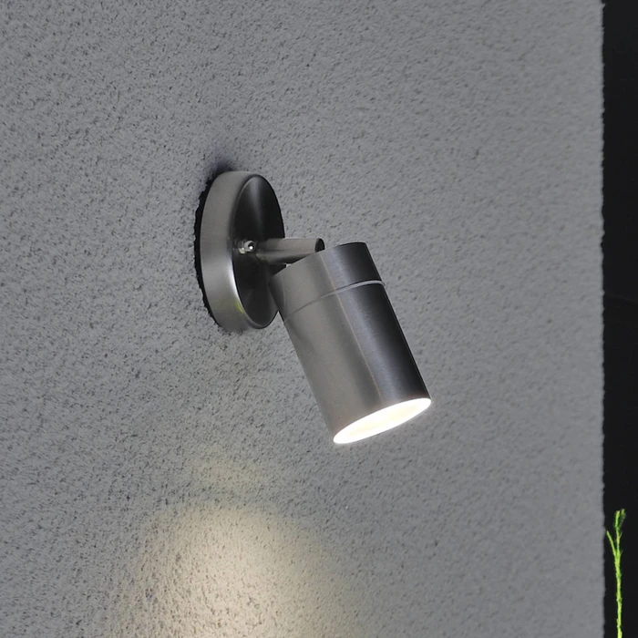 Konstsmide Modena GU10 7W 6cm Wandleuchte 1-flammig edelstahl