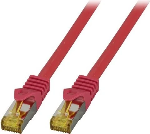 EFB Elektronik Patchkabel, Cat7/Cat6a, S/FTP, RJ-45/RJ-45, 0.25m, rot