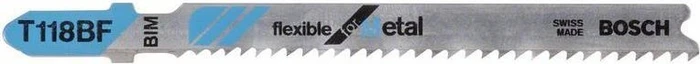 Bosch Professional T118BF BIM Flexible for Metal Stichsägeblatt, 92mm, 3 Stück
