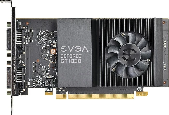 EVGA GeForce GT 1030 SC Single Slot, 2GB GDDR5, 2x DVI