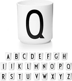 Design Letters Persönlicher Porzellanbecher A-Z Buchstabe Q 250ml