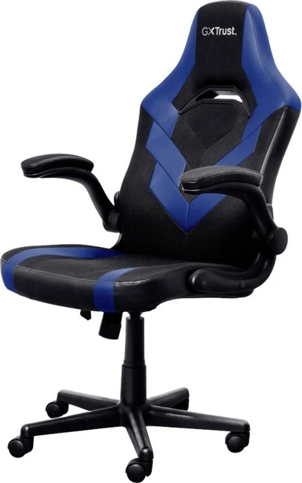 Trust Gaming GXT 703B Riye Gamingstuhl, schwarz/blau