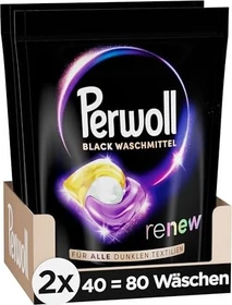 Perwoll Renew Caps Black Waschmittel, 80 Stück