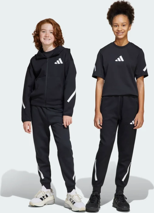 adidas Tapered-Leg Z.N.E. Trainingshose lang schwarz/weiß (Junior)