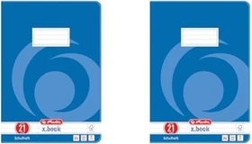 Herlitz x.book Schulheft, A4, Lineatur 21, 32 Blatt, 5er-Pack